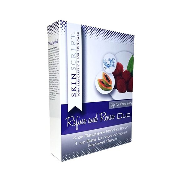 Skincare Skinscript  2 Piece Refine & Renew Duo All skin types all-natural scrub - Picture 1 of 2